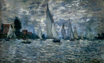 尅勞德 莫奈 The Boats: Regatta At Argenteuil 尅勞德 莫奈 The Boats: Regatta At Argenteuil
